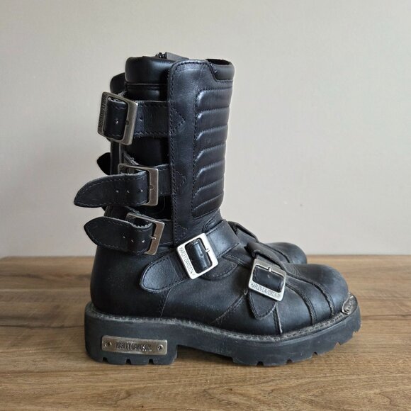 Harley Davidson motorcycle boots. Men's 7 - Picture 1 of 10